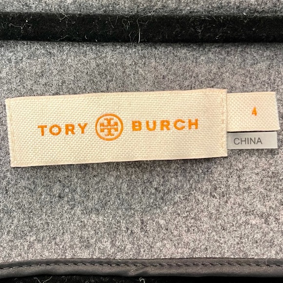 NWOT Tory Burch Jess Jacket in Grey Melange with Removable Cape - Picture 8 of 8